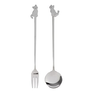 Taartbestek “Kat”, 2-delige set