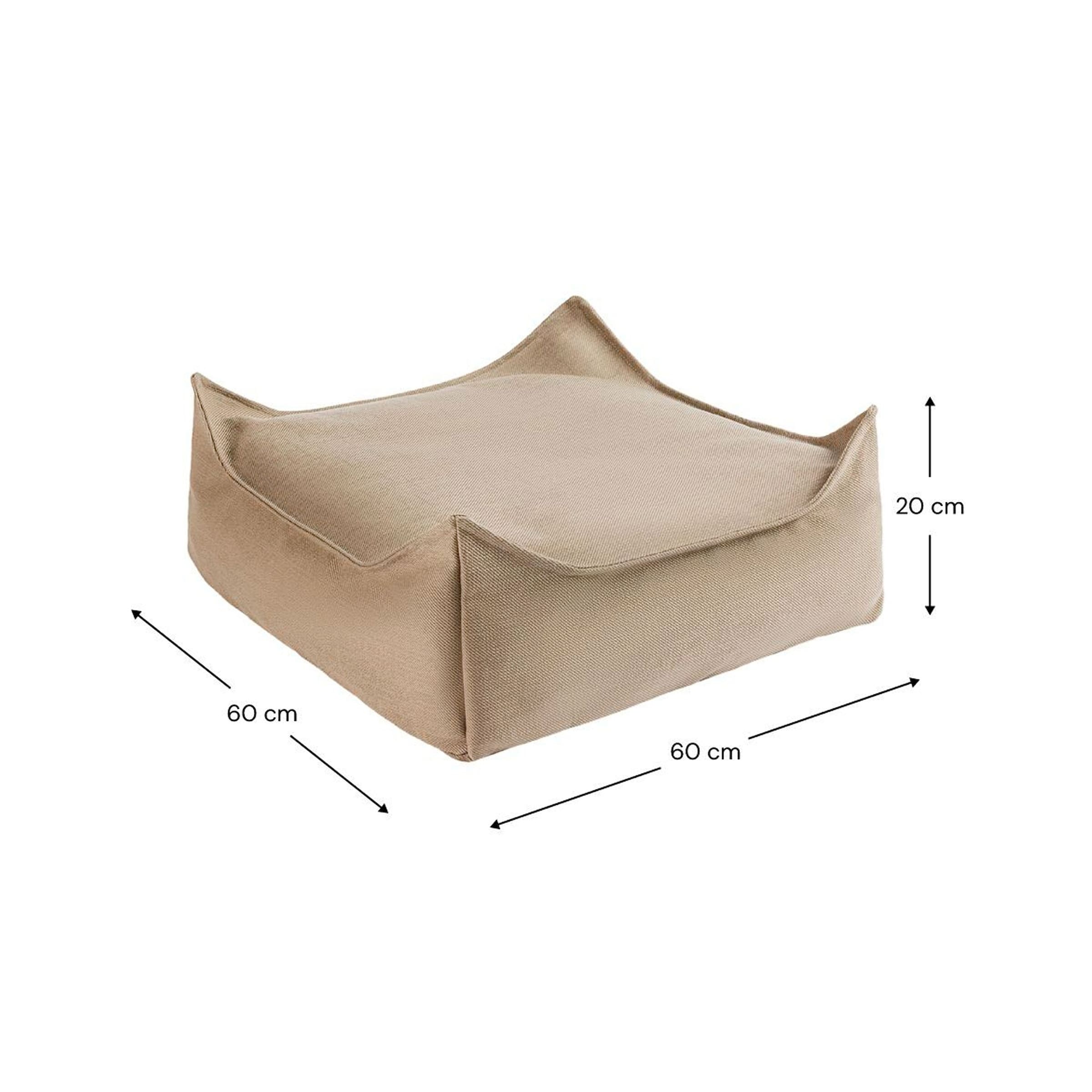 Wigiwama Sitzsack Outdoor quadratisch von wigiwama