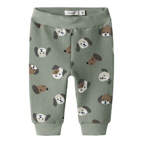 Pantalon de jogging chiens maille piquée gaufrée