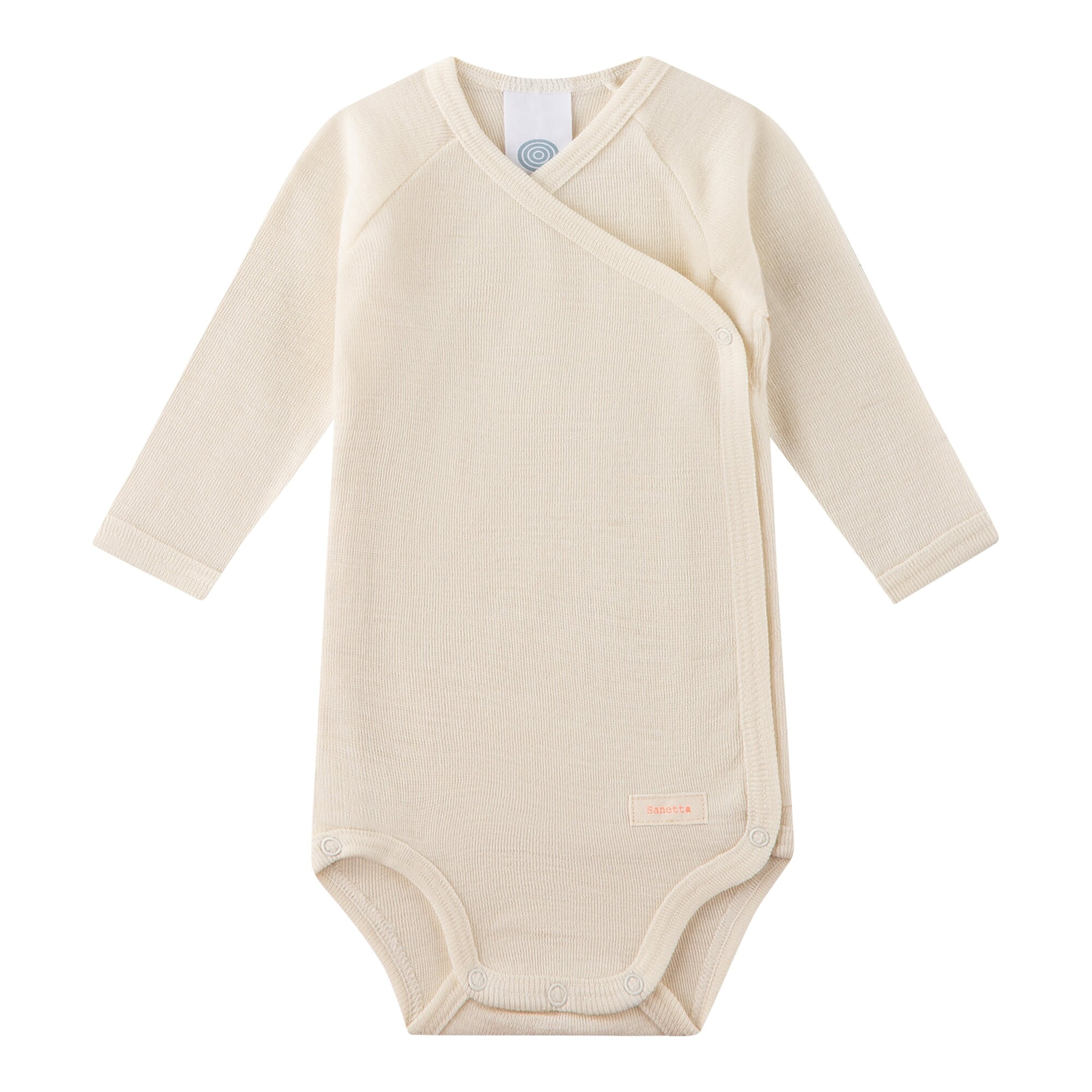 Sanetta Wickelbody langarm Wolle/Seide