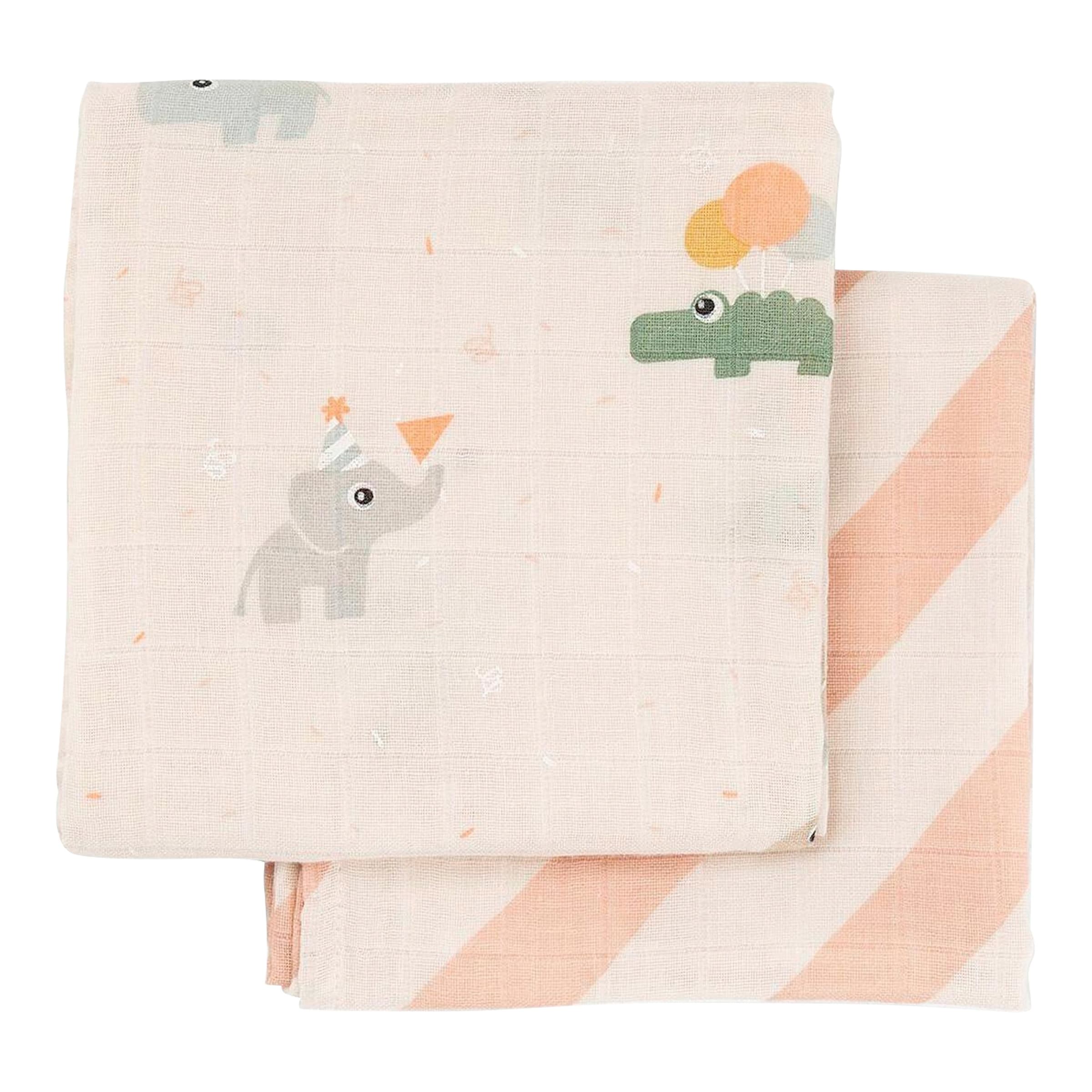 Done By Deer 2er-Pack Mullwindeln 65x65 cm