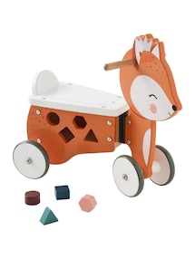 Rutschfahrzeug FUCHS mit Spielzeugkiste FSC®