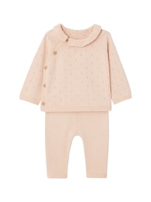 Baby Strick-Set: Pullover & Hose