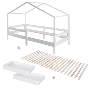 Komplettset hohes Bett 90 x 200 cm  