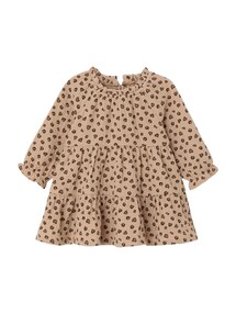 Mädchen Baby Volantkleid aus Baumwollmusselin