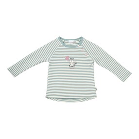 T-shirt raglan manches longues rayures écureuil