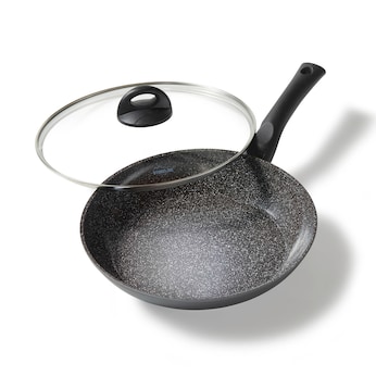 STONELINE CERAMIC Keramik Bratpfanne 24 cm | mit Deckel