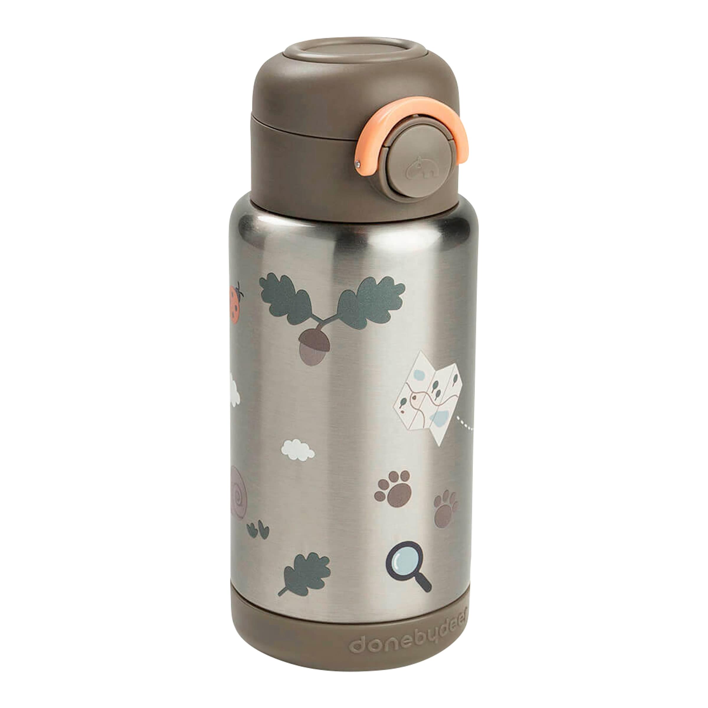 Done By Deer Thermoflasche mit Strohhalm, 340ml