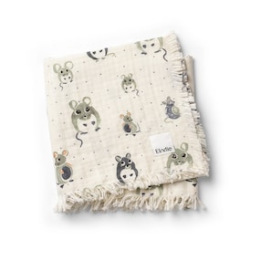 Soft Cotton Decke - Forest mouse