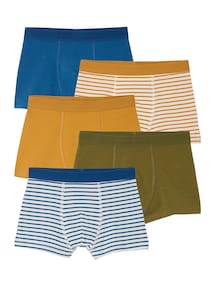 Bio-Kollektion: 5er-Pack Jungen Boxershorts