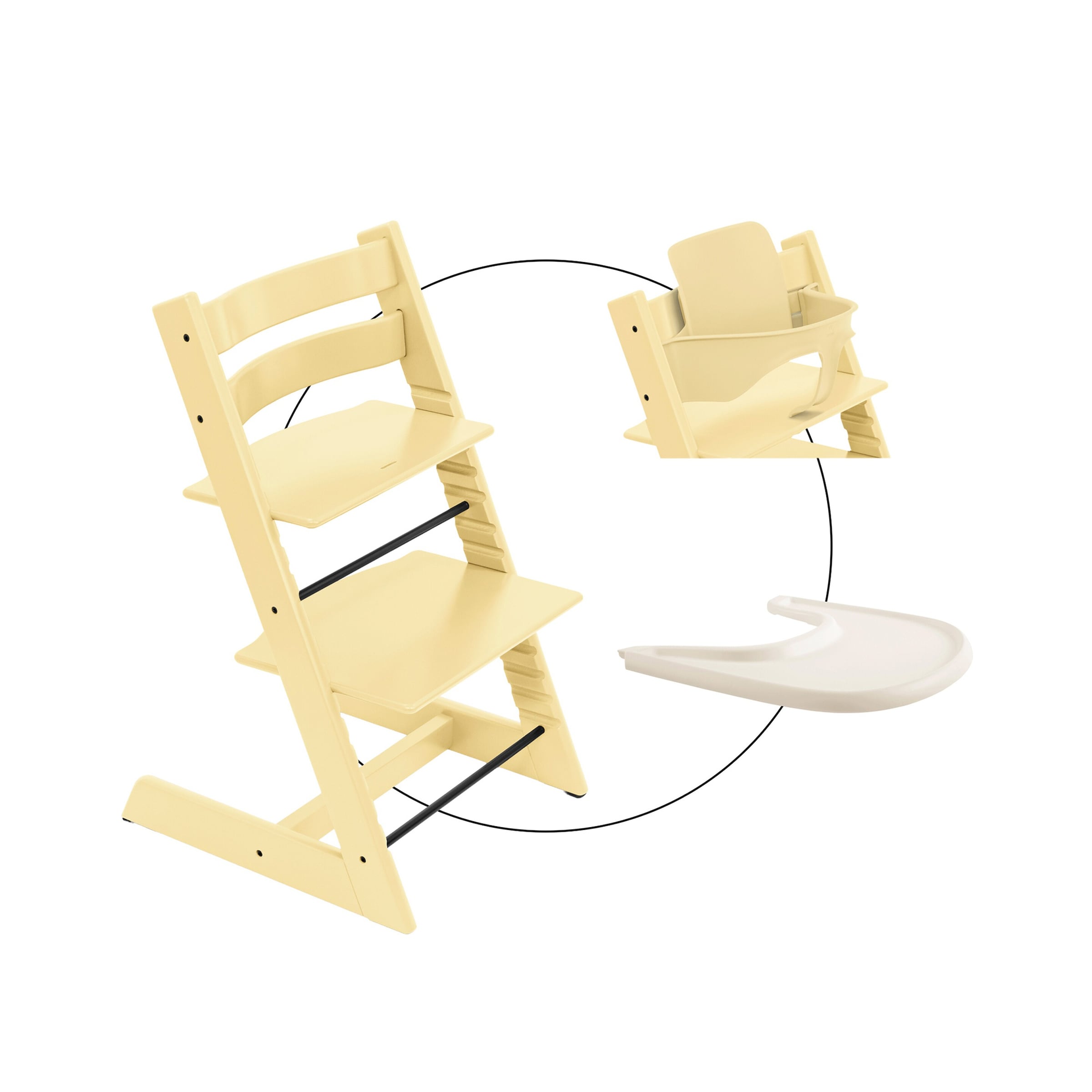 Stokke® Tripp Trapp® Bundle Treppenhochstuhl inklusive Babyset & Tray