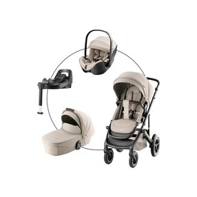 Kombikinderwagen SMILE 5Z STYLE Travel-Set inkl. Babyschale BABY-SAFE PRO i-SIZE und Isofix-Basis VARIOBASE 5Z