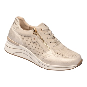 Leder-Keilsneaker "Sandra"