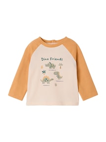 Baby Langarmshirt mit Print aus Bio-Baumwolle