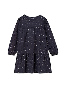 Mädchenkleid mit glänzendem Sternenprint