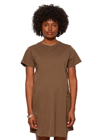 Shirtkleid für Schwangerschaft und Stillzeit, Bio-Baumwolle