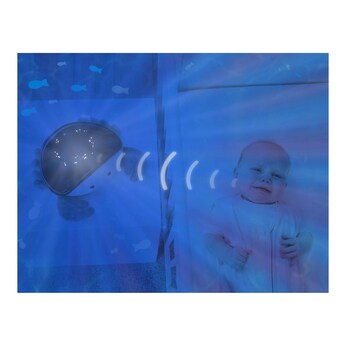 Nachtlicht mit Ozeanprojektor