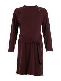 Sweatkleid mit verdeckten Stillöffnungen für Schwangerschaft & Stillzeit