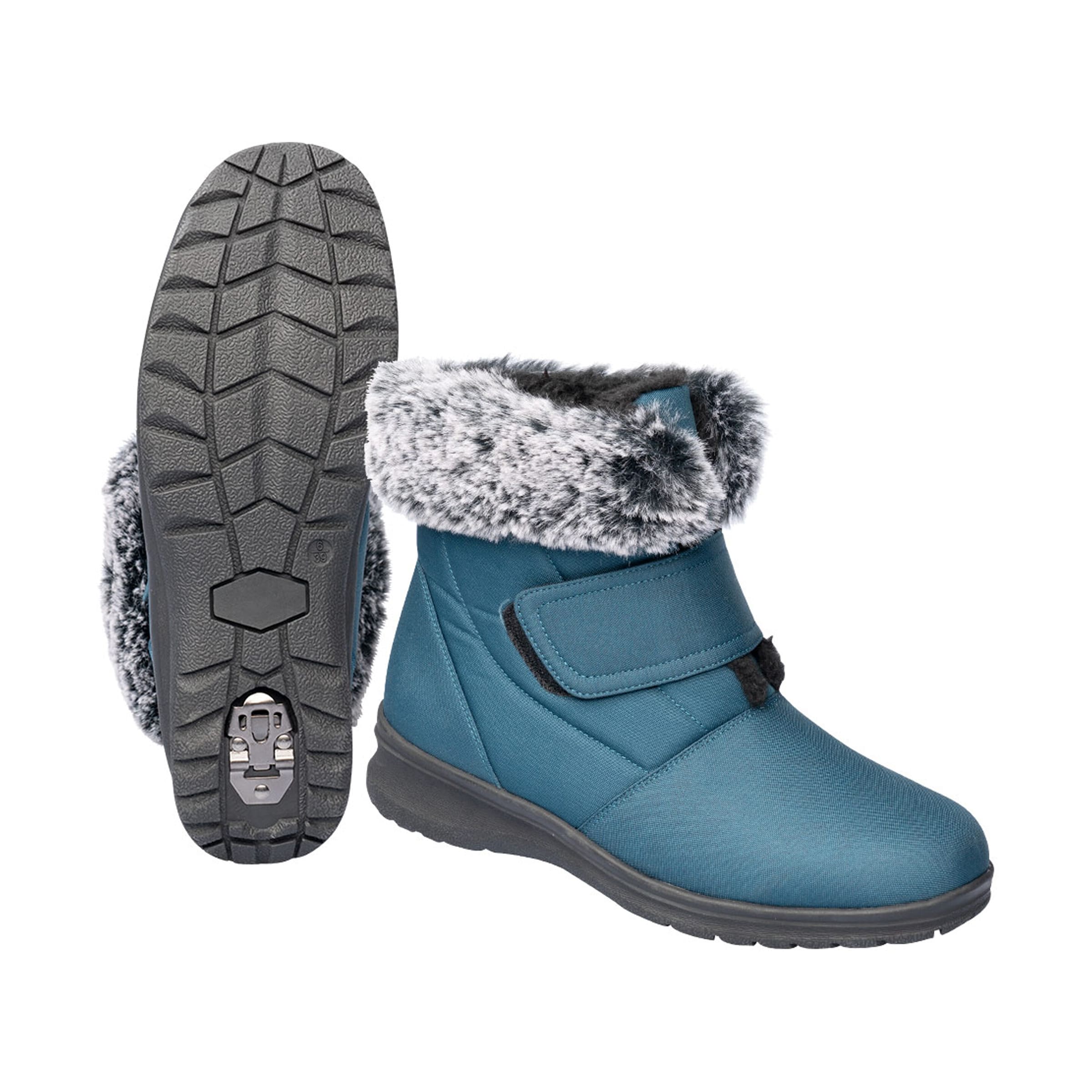 wonderwalk Winterstiefelette mit Spikes und Klett „Monika“