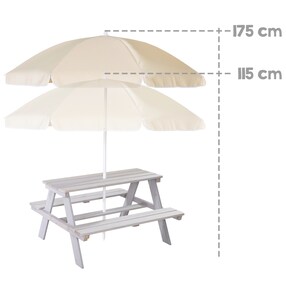 Kindersitzgarnitur Outdoor +, mit Schirm Set  Outdoor +