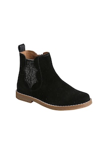 Mädchen Boots mit Reißverschluss, Glanzeffekt