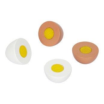 Eier aus Holz 6er-Pack