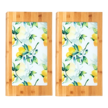 Planche de protection et à découper «Citron» petit modèle, 2 pièces