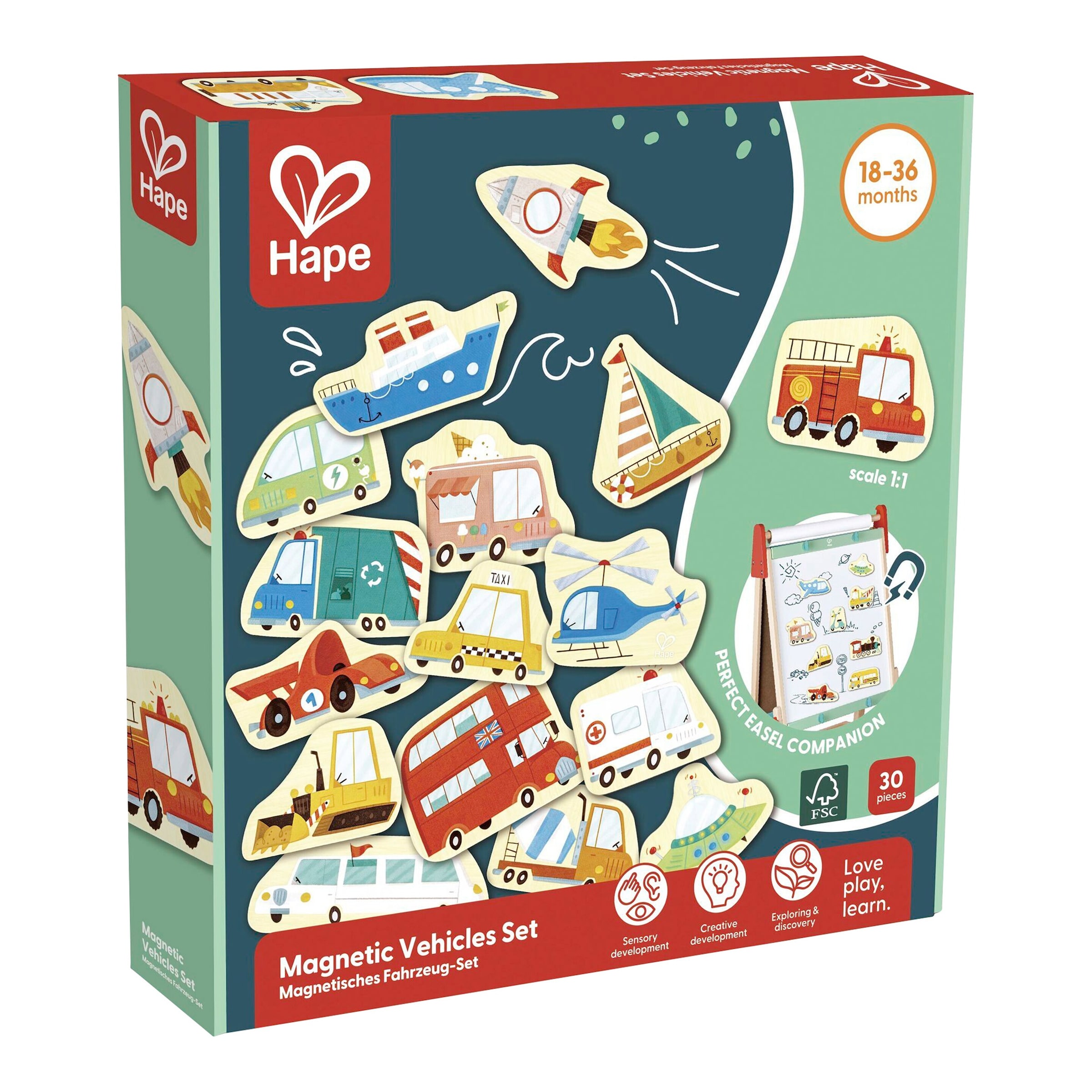 Hape Magnetisches Fahrzeug-Set