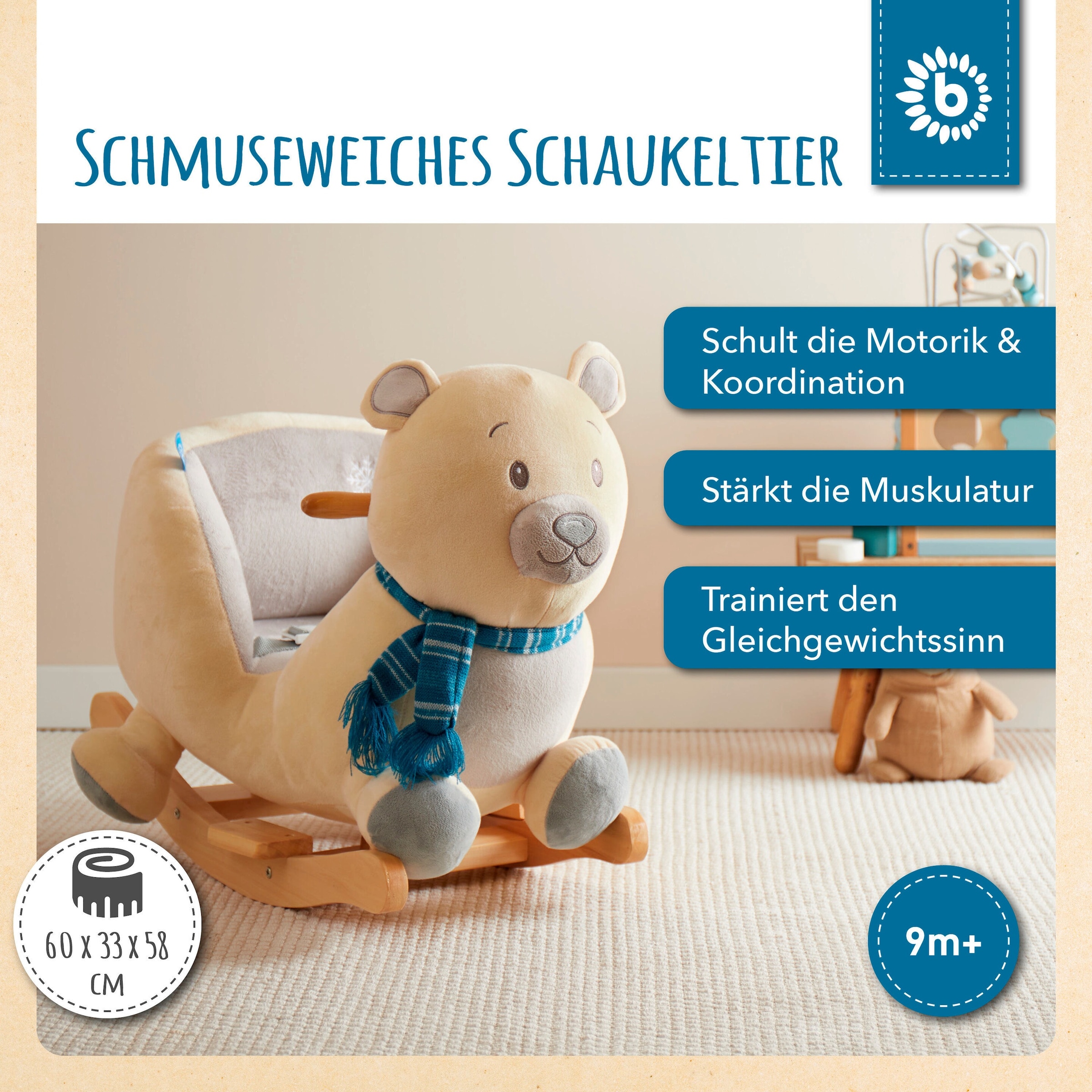 Bieco Schaukeltier Eisbär Lars