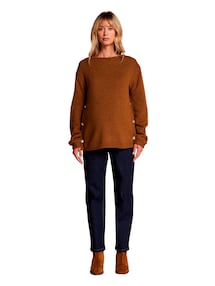 Strickpullover für Schwangerschaft und Stillzeit