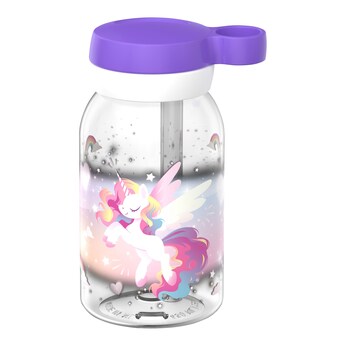 Trinkflasche mit Strohhalm 450ml