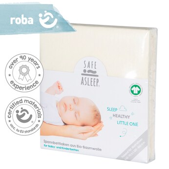 Spannbettlaken, 70x140 cm und 60x120 cm  safe asleep®
