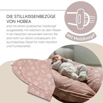 Bezug für Stillkissen in verschiedenen Farben