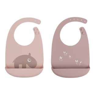 Lot de 2 bavoirs en silicone