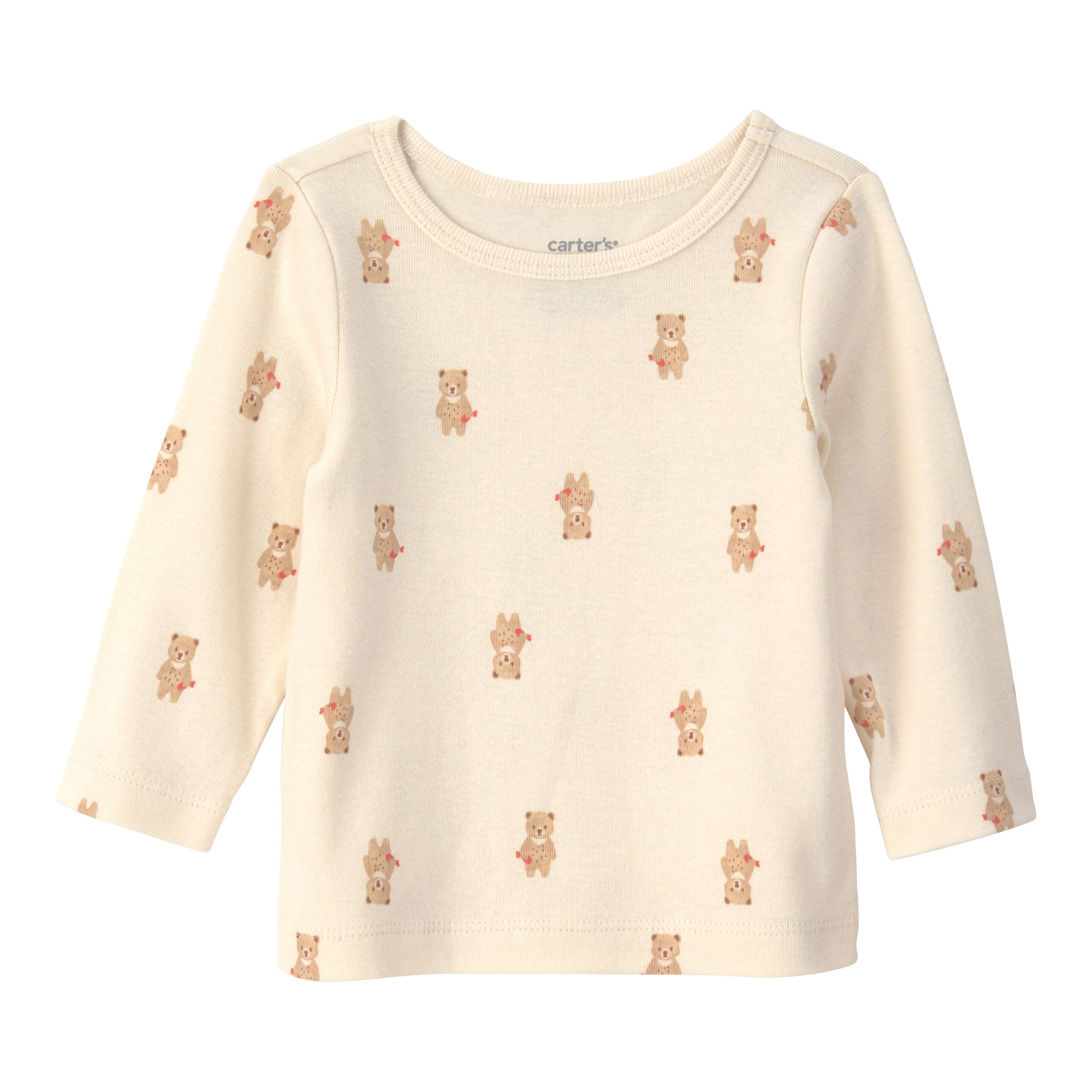 2-tlg. Set Shirt langarm und Latzhose Bären Rippqualität