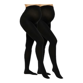 Lot de 2 collants thermiques de grossesse