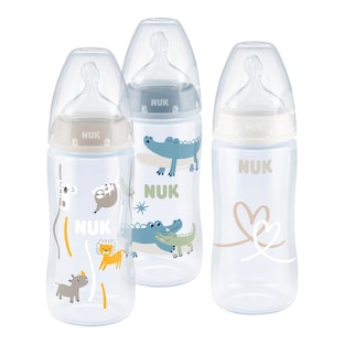 3er-Pack Babyflaschen First Choice Plus Temperature Control, Anti-Kolik Weithals, 300 ml, 0-6 Monate
