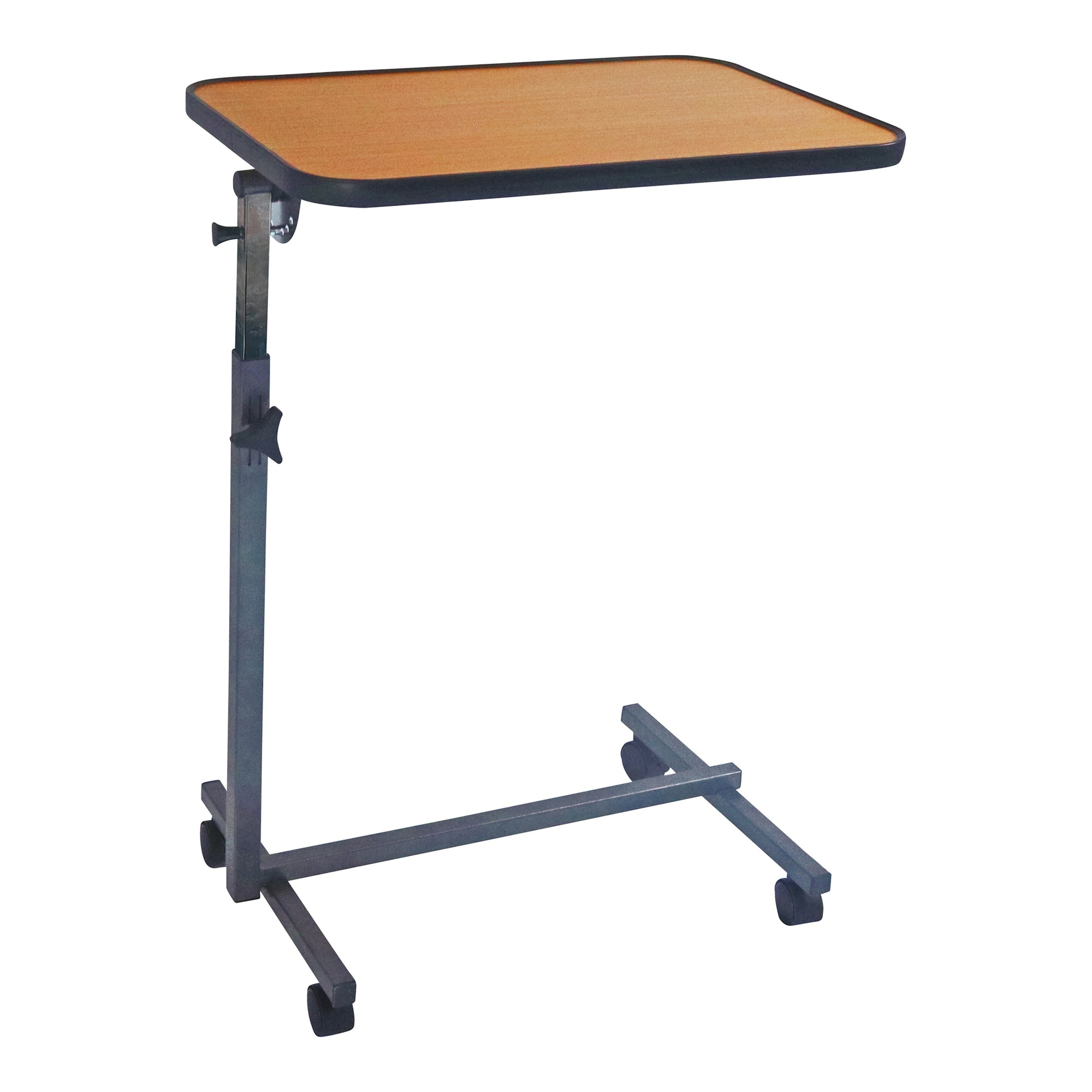 Mobiler Beistelltisch braun silber