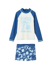 Jungen Strand-Set: Badeshirt & Boxershorts mit UV-Schutz