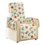 Badstof fauteuilbeschermer “Vlinder”