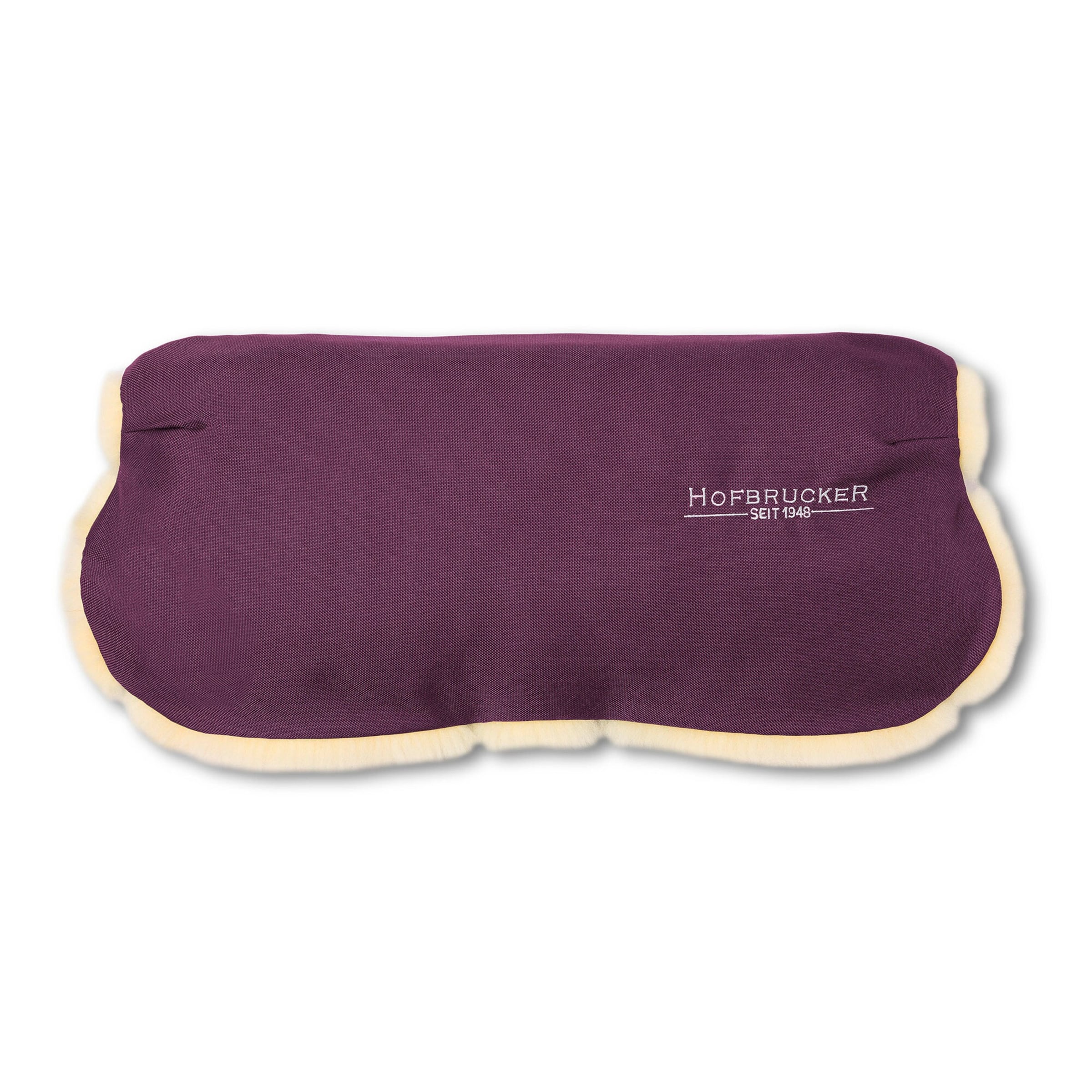 Hofbrucker Lammfell-Handwärmer für Kinderwagen Lammfell Handmuff lila