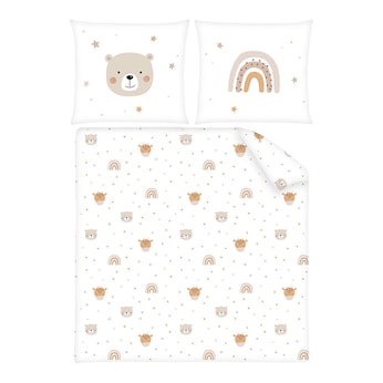 Renforcé Wende-Bettwäsche 35x40 / 80x80 cm