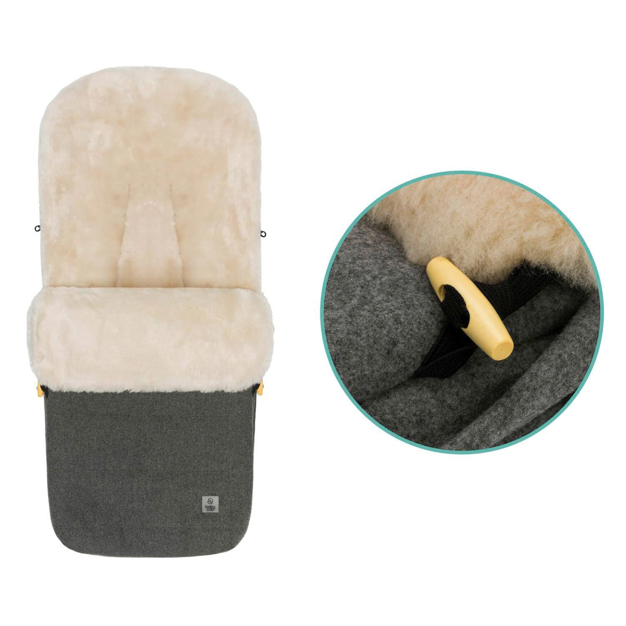 Winterfußsack Lammfell Lille Wool