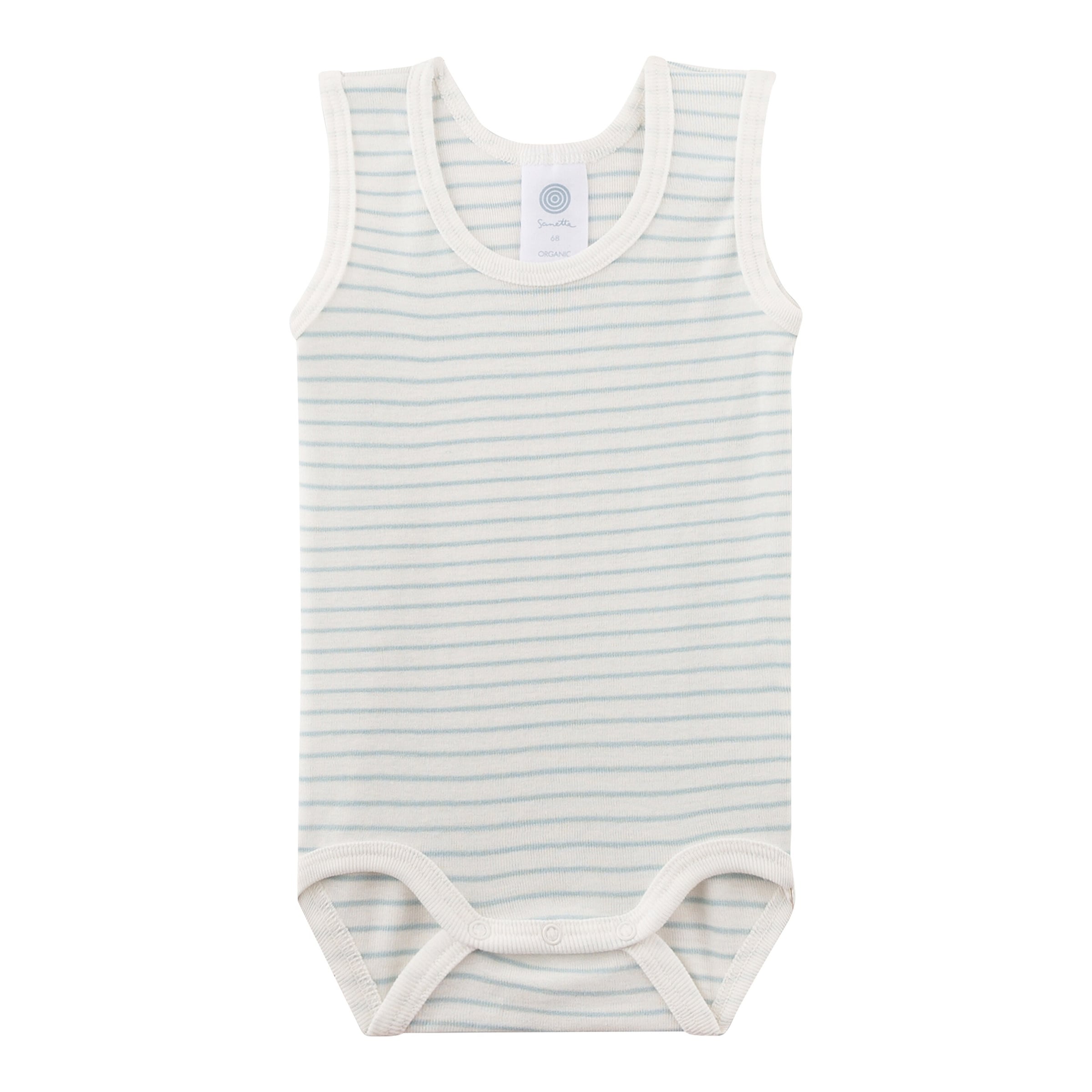 3er-Pack Bodys ohne Arm Punkte Ringel