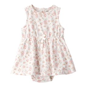 Robe-body sans manches Fleurs