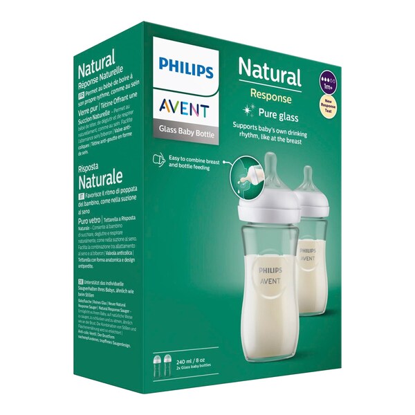 Philips Avent Biberon Natural Response Verre - 240 ml - Biberon