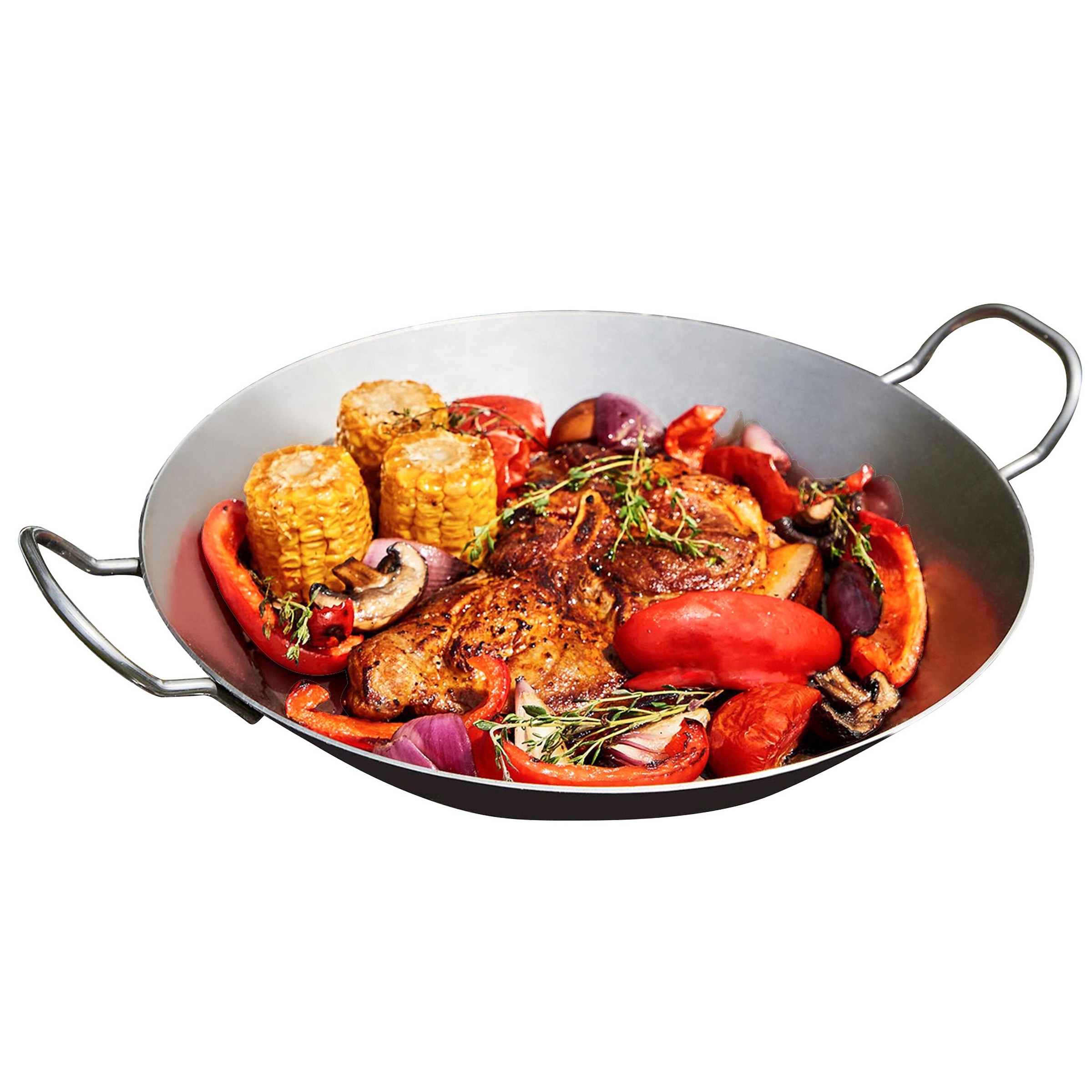 CHG - Eisenpfanne mit zwei Griffen - Ø 24 cm - Ø24 cm