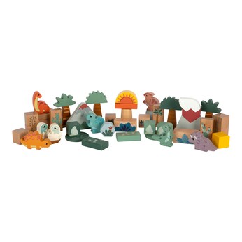 Holzbausteine Dino