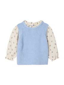 Baby Pullover mit 2-in-1-Effekt