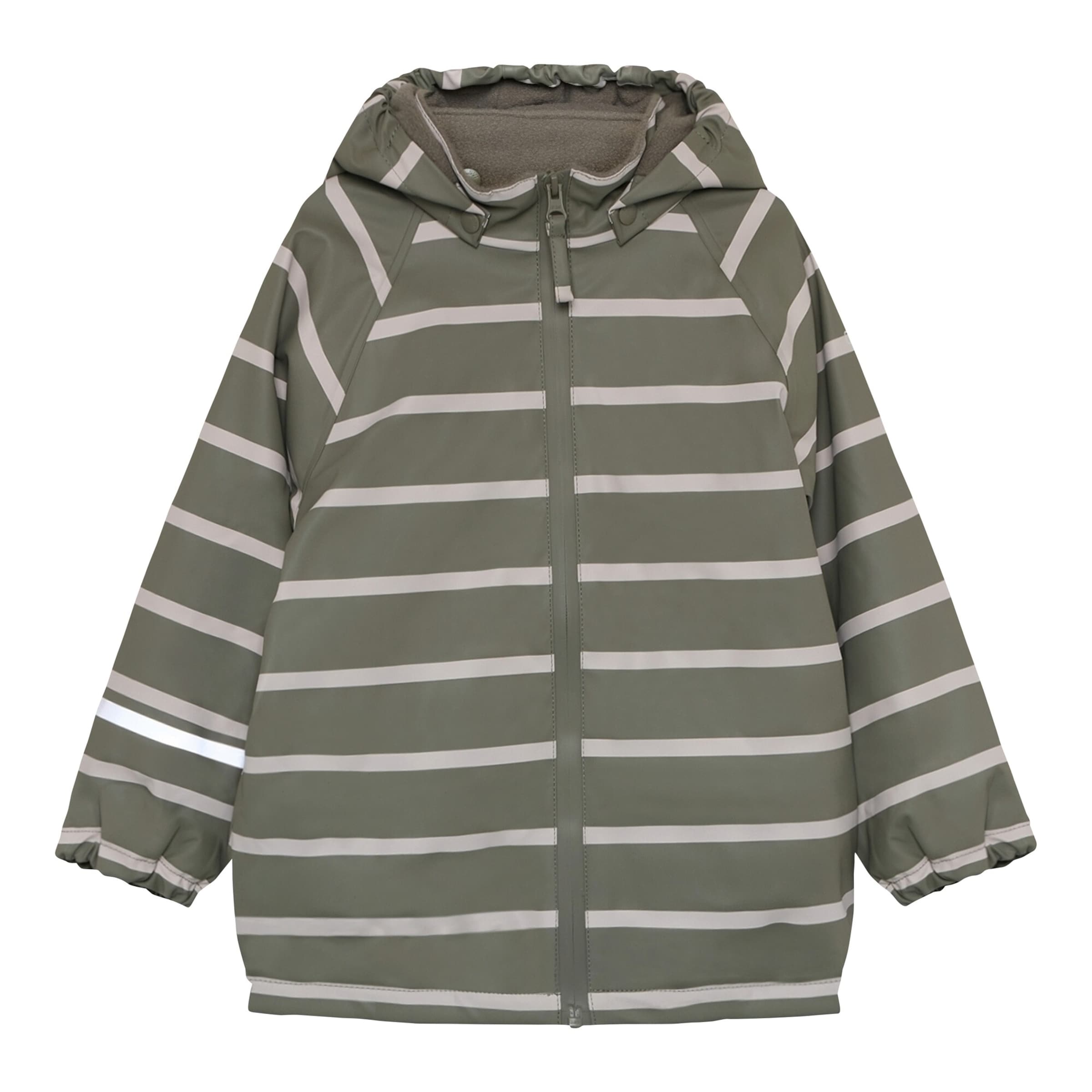 Celavi Regenjacke mit abnehmbarer Kapuze gefüttert Ringel